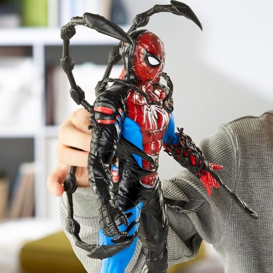 Hasbro Φιγούρα Marvel Spiderman Venomversus Liquid Shifter με Αξεσουάρ (27cm) image 12