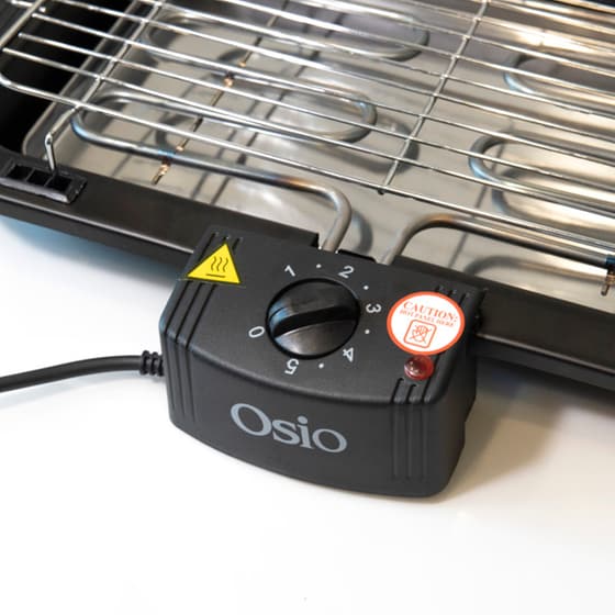 Επιδαπέδια Ηλεκτρική Ψησταριά OSIO OGB-2440 2000 W - Μαύρο image 5