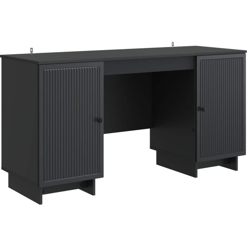 Γραφείο VidaXL από Επεξεργασμένο Ξύλο 142,5x50x75 cm - Μαύρο