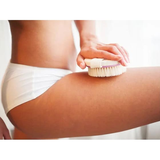 Βούρτσα Μασάζ Σώματος Aria Trade με Φυσικές Τρίχες Αγαύης - Καφέ image 2