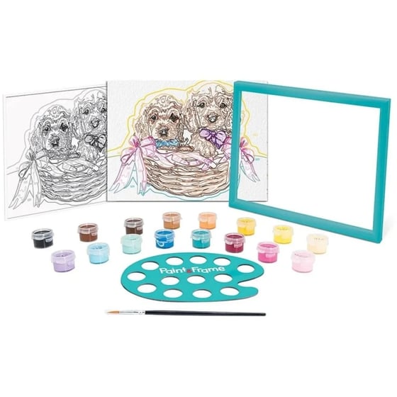 As Company Paint & Frame Adorable Puppies image 1