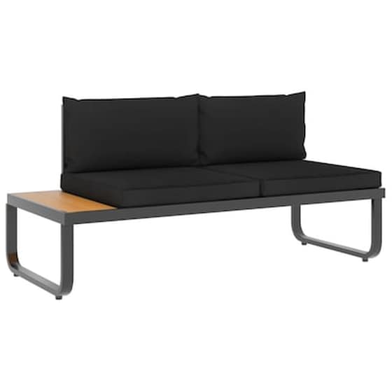 VidaXL Σετ Γωνιακού Καναπέ Κήπου 4 τμχ . από Αλουμίνιο/wpc με Μαξιλάρια image 4