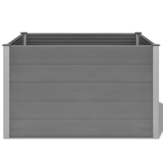Vidaxl Ζαρντινιέρα Υπερυψωμένη Γκρι 150 X 100 X 91 Εκ. Από Wpc image 5
