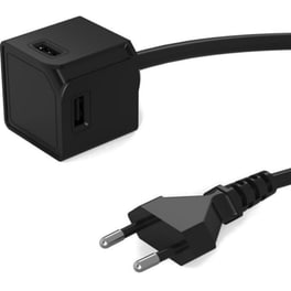 Πολύμπριζο Allocacoc PowerCube Extended USB 3 m - Μαύρο