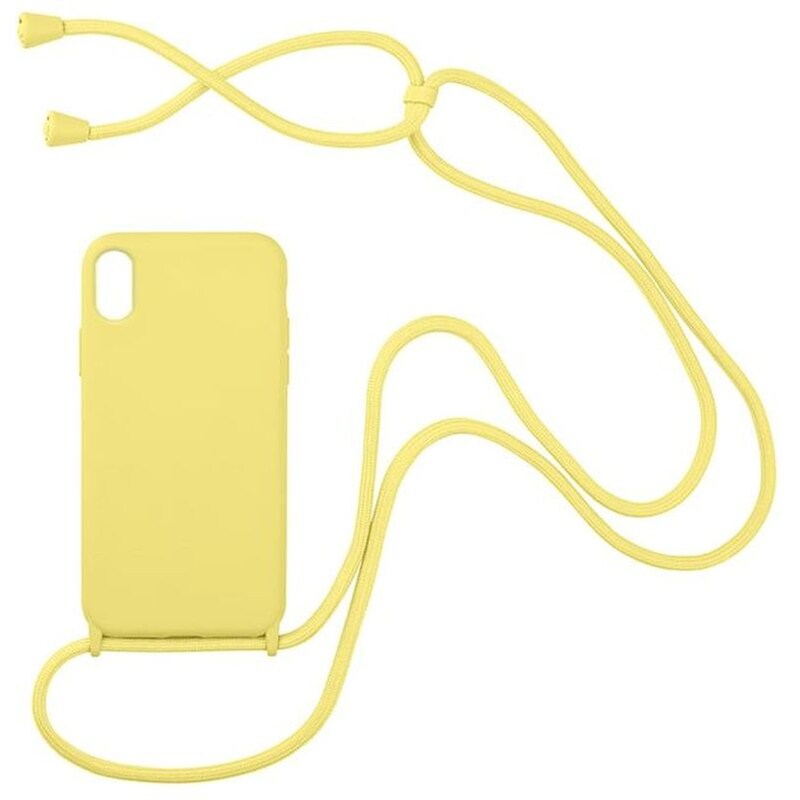 Θήκη Apple iPhone XS - Sonique Carryhang Με Κορδόνι - Κίτρινο