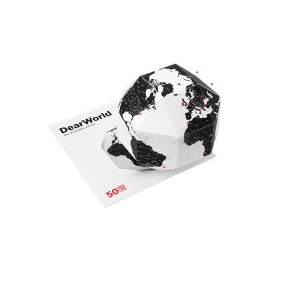 Υδρόγειος Σφαίρα Palomar Dearworld S 21cm - Λευκό/Μαύρο image 0