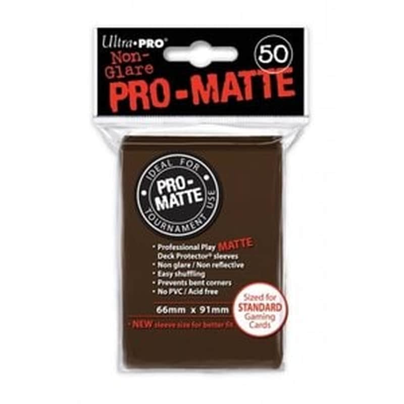 Ultra Pro – Pro Matte Brown Sleeves 50 Pack