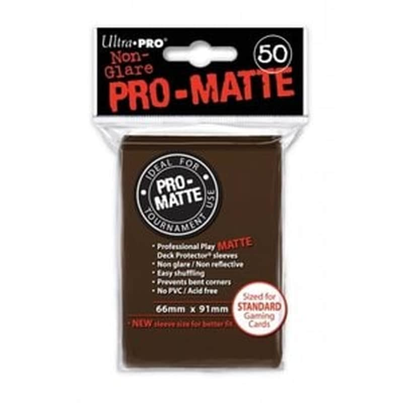 ULTRA PRO Ultra Pro - Pro Matte Brown Sleeves 50 Pack