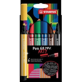 Μαρκαδόροι Υπογράμμισης Stabilo Arty Pen 68 Max 1.0 mm (6 Τεμάχια)