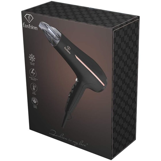 BERLINGER HAUS FTV0144 Επαγγελματικό Πιστολάκι Μαλλιών 2300W Μαύρο image 5