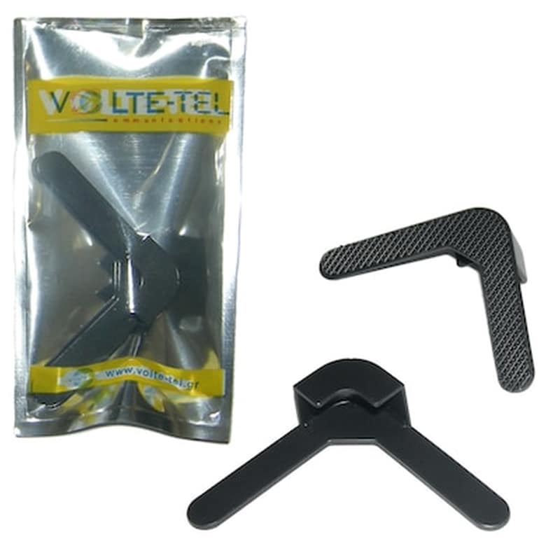 VOLTE-TEL Clip Γωνιακο Με Velcro Για Συγκρατηση Σε Θηκες Tablet Black