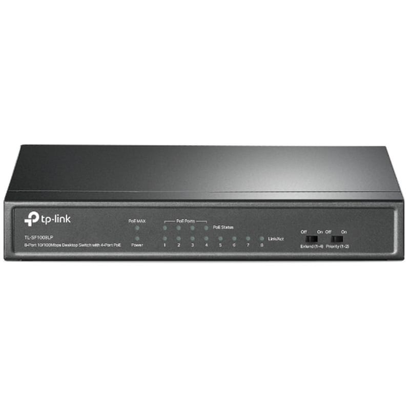 TP-LINK TP-Link TL-SF1008LP Network Switch Unmanaged L2 Fast Ethernet (100 Mbps) 8-Port PoE Support
