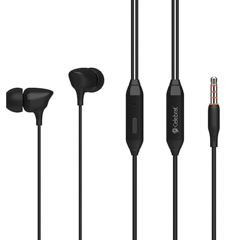 CELEBRAT Celebrat Earphones Με Μικρόφωνο G7, 3.5mm, 1.2m, Μαύρα