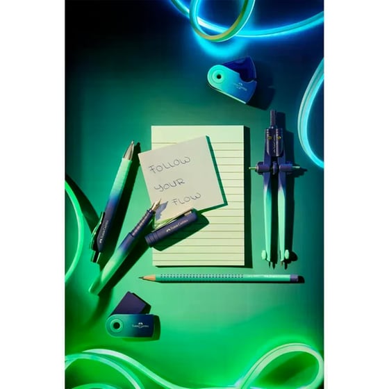 Μολύβι Faber Castell Grip Flow Edition B Buzzing Blue image 3