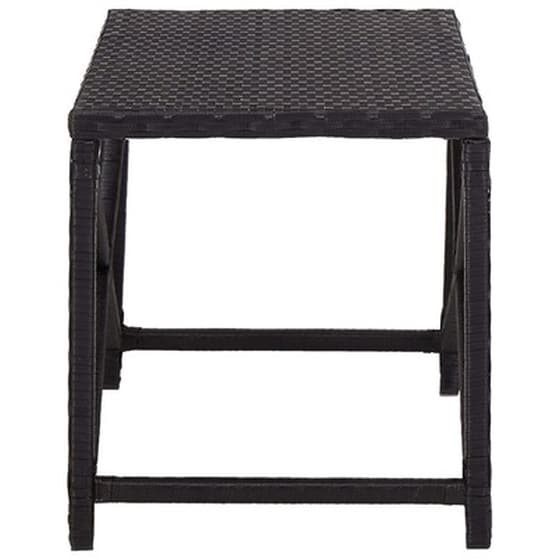 Vidaxl Πάγκος Κήπου Μαύρος 80 Εκ. Από Συνθετικό Ρατάν image 2