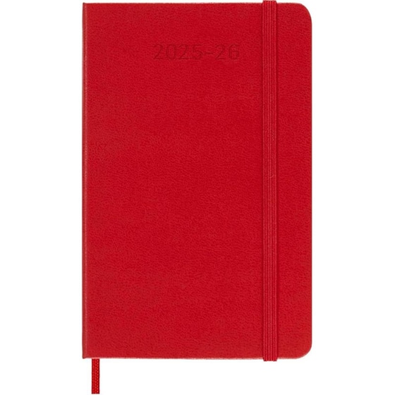 Ημερολόγιο Εβδομαδιαίο Moleskine 2025-2026 18Μ Pocket Scarlet Red Hard image 1