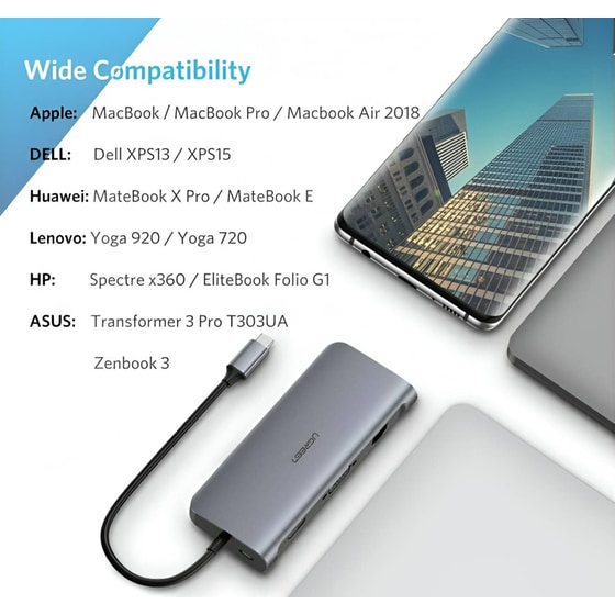 Docking Station Ugreen 40783 9-Port USB 3.0 συμβατό με USB-C image 5