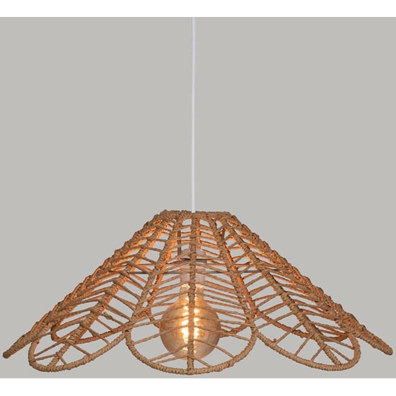 Φωτιστικό Οροφής Μονόφωτο Spitishop 178910 Μεταλλικό/Χάρτινο - Μπεζ image 1