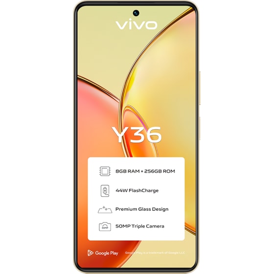 Vivo Y36 256GB - Vibrant Gold image 1