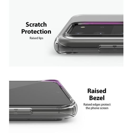 Θήκη Samsung Galaxy S20 Ultra - Ringke Air Silicon Case - Clear image 1