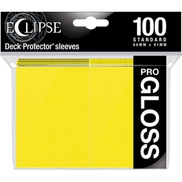 Ultra Pro Card Sleeves Standard Size - Pro-gloss Yellow (100 Sleeves)