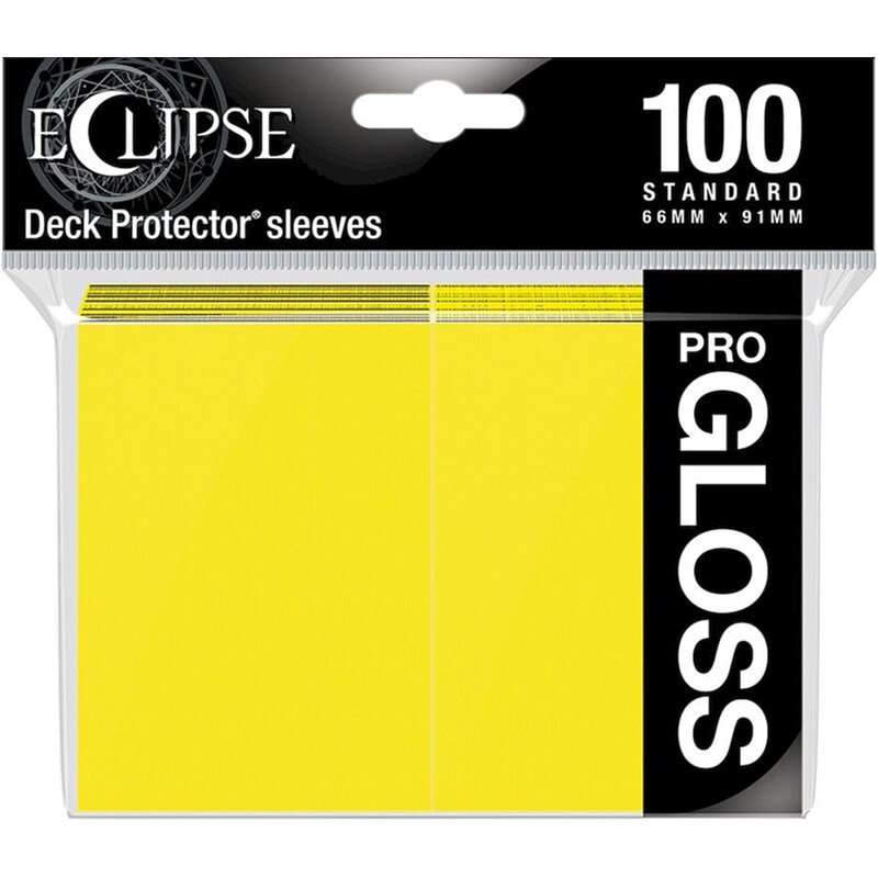 ULTRA PRO Ultra Pro Card Sleeves Standard Size - Pro-gloss Yellow (100 Sleeves)