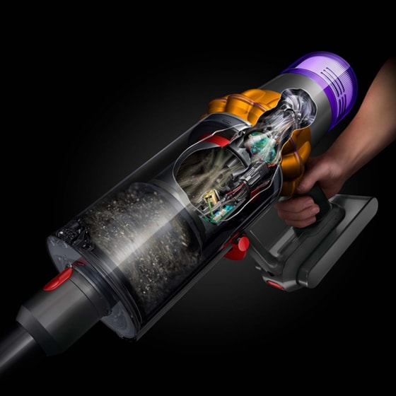 DYSON V15 Detect Absolute 25.2 V 0.76 L Gold/Iron/Gold Σκούπα Stick image 12