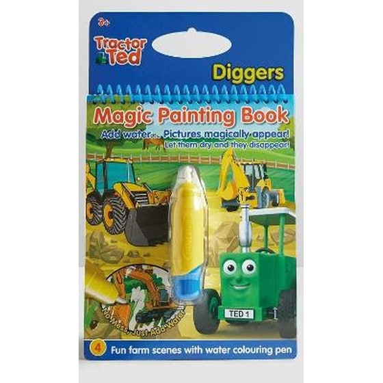 Tractor Ted Magic Painting Book - Diggers image 0