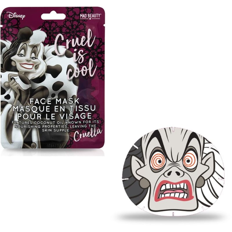 MAD BEAUTY Disney Villains - Cruella Face Mask