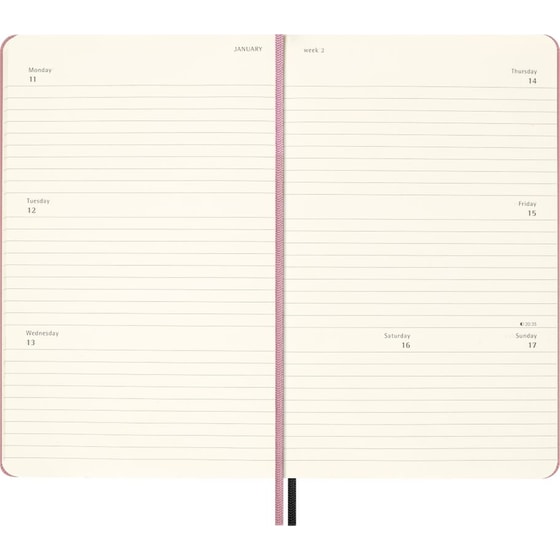 Ημερολόγιο Εβδομαδιαίο 2027 Moleskine x BLACKPINK 18Μ L Hardcover Μαύρο/Ροζ image 3