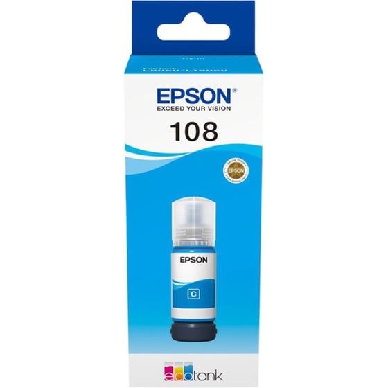 Epson 108 Κυανό Μελάνι Εκτυπωτή (C13T09C24A) (EPST09C24A) image 0