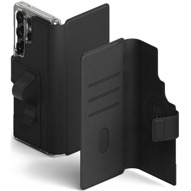 RINGKE Θήκη Samsung Galaxy S25 Ultra/Galaxy S24 Ultra/Galaxy S23 Ultra - Ringke Folio Grip Wallet Magnetic - Black