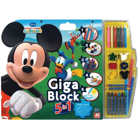 Σετ Ζωγραφικής Mickey & Φίλοι Giga Block 5σε1 image 0