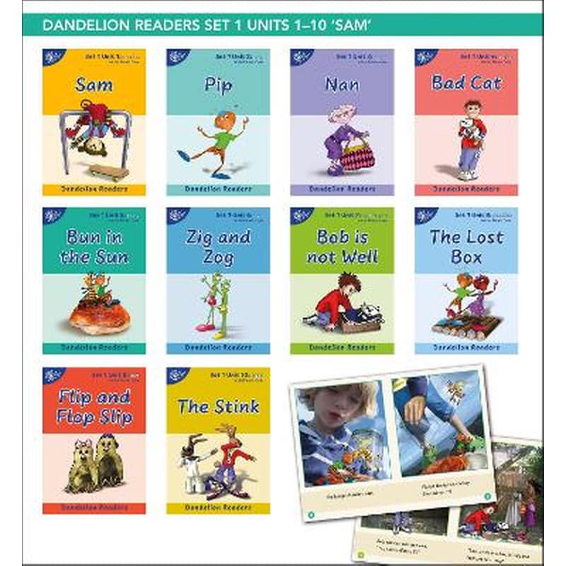 Phonic Books Dandelion Readers Set 1 Units 1-10