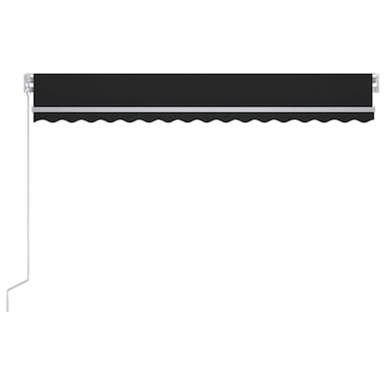 Vidaxl Τέντα Συρόμενη Χειροκίνητη Με Led Ανθρακί 450 X 300 Εκ. image 4