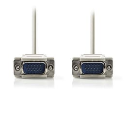 MONITOR CABLE NEDIS VGA M/M 2m IVORY
