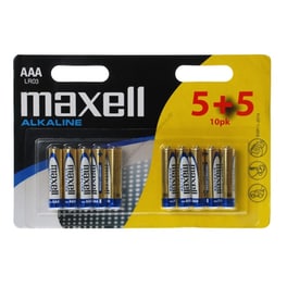 Maxell Αλκαλικές Μπαταρίες LR03 AAA 1.5V 10τμχ