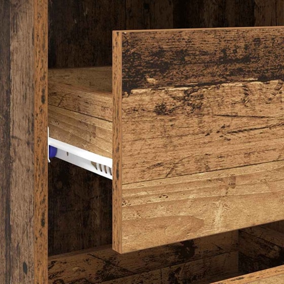 Γραφείο VidaXL από Επεξεργασμένο Ξύλο 90x37,5x75 cm - Παλιό Ξύλο image 8
