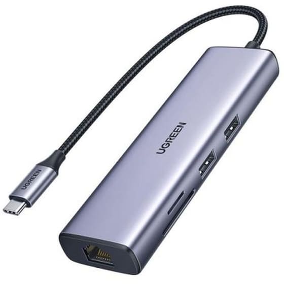 Ugreen CM512 USB Hub 3.0 με 4 θύρες - Γκρι image 0