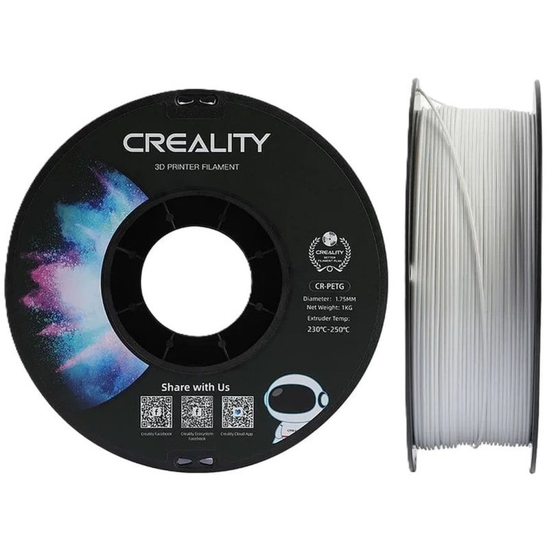 CREALITY CREALITY Νήμα 3D Εκτυπωτή CR-PETG 1kg 1.75mm - Λευκό