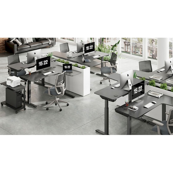 Γραφείο Γωνιακό Gaming/ Εργασίας Eureka Ergonomic ERK-EGD-L60R-B-US 155x106x76-123cm image 8