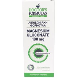 Ειδικό Συμπλήρωμα Διατροφής Doctor's Formulas - Magnesium Gluconate 100mg - 225ml - Σκόνη