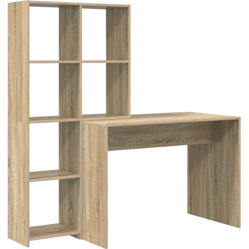 Γραφείο VidaXL από Επεξεργασμένο Ξύλο 138,5x55x143 cm - Sonoma Δρυς