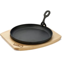 Μαντεμένια Επιφάνεια Ψησίματος Heinner με Ξύλινη Βάση 22cm - Μαύρο