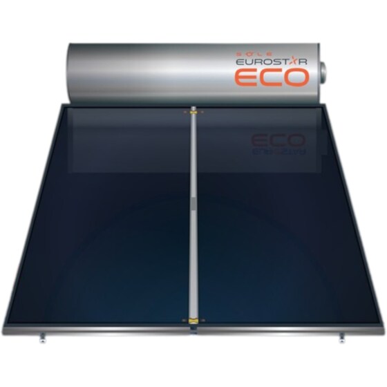 Ηλιακός Θερμοσίφωνας SOLE Eurostar-eco 300L/4.6τμ Τριπλής ενέργειας Κεραμοσκεπής image 0