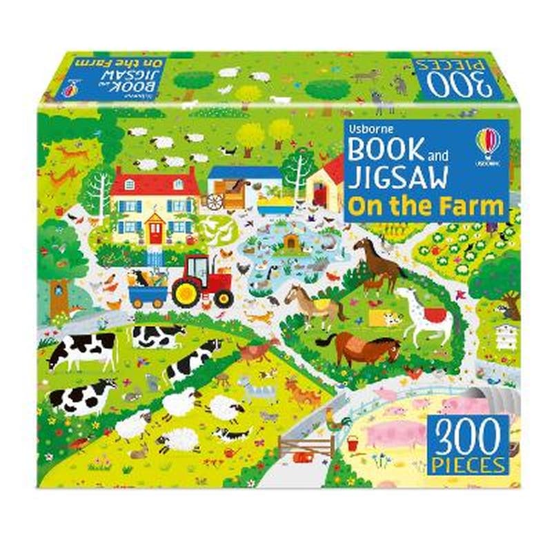 Usborne Book and Jigsaw On the Farm