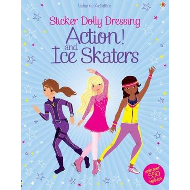 Sticker Dolly Dressing Action! Ice Skaters