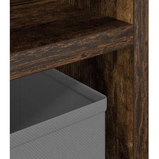 Έπιπλο Τηλεόρασης VidaXL με Συρτάρι 72 x 22,5 x 38 cm - Καπνιστή Δρυς image 9