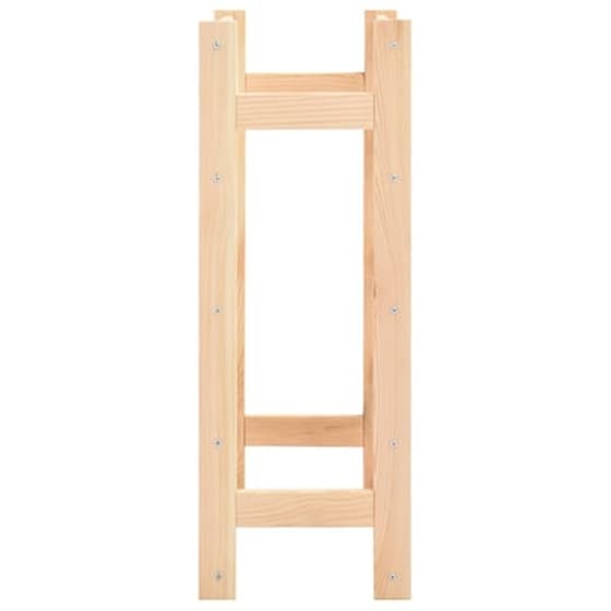 Ραφιέρα/Σταντ Κρασιών Vidaxl Από Μασίφ Ξύλο Πεύκου Για 20 Φιάλες - Φυσικό Χρώμα Ξύλου image 3
