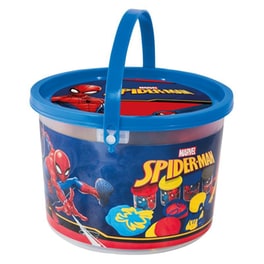 AS Company Πλαστελίνη Marvel Spiderman Κουβαδάκι Με 4 Βαζάκια Και 8 Εργαλεία